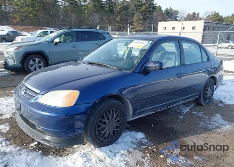 2001 Honda Civic Ex from USA, damaged, VIN 1HGES26741L021287